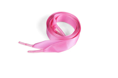 Shoelaces Pink Satin Ribbon 5/8" Wide Shoelaces by Princess Pumps