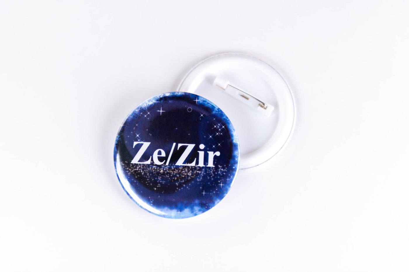 Accessory Pride Pronoun LGBT Pin Back Buttons by Princess Pumps Ze/Zir