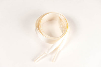 Satin Ribbon 5/8" Premium Quality Shoelaces - 36" Inch Length Antique White