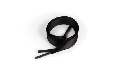 Satin Ribbon 5/8" Premium Quality Shoelaces - 48" Inch Length Black