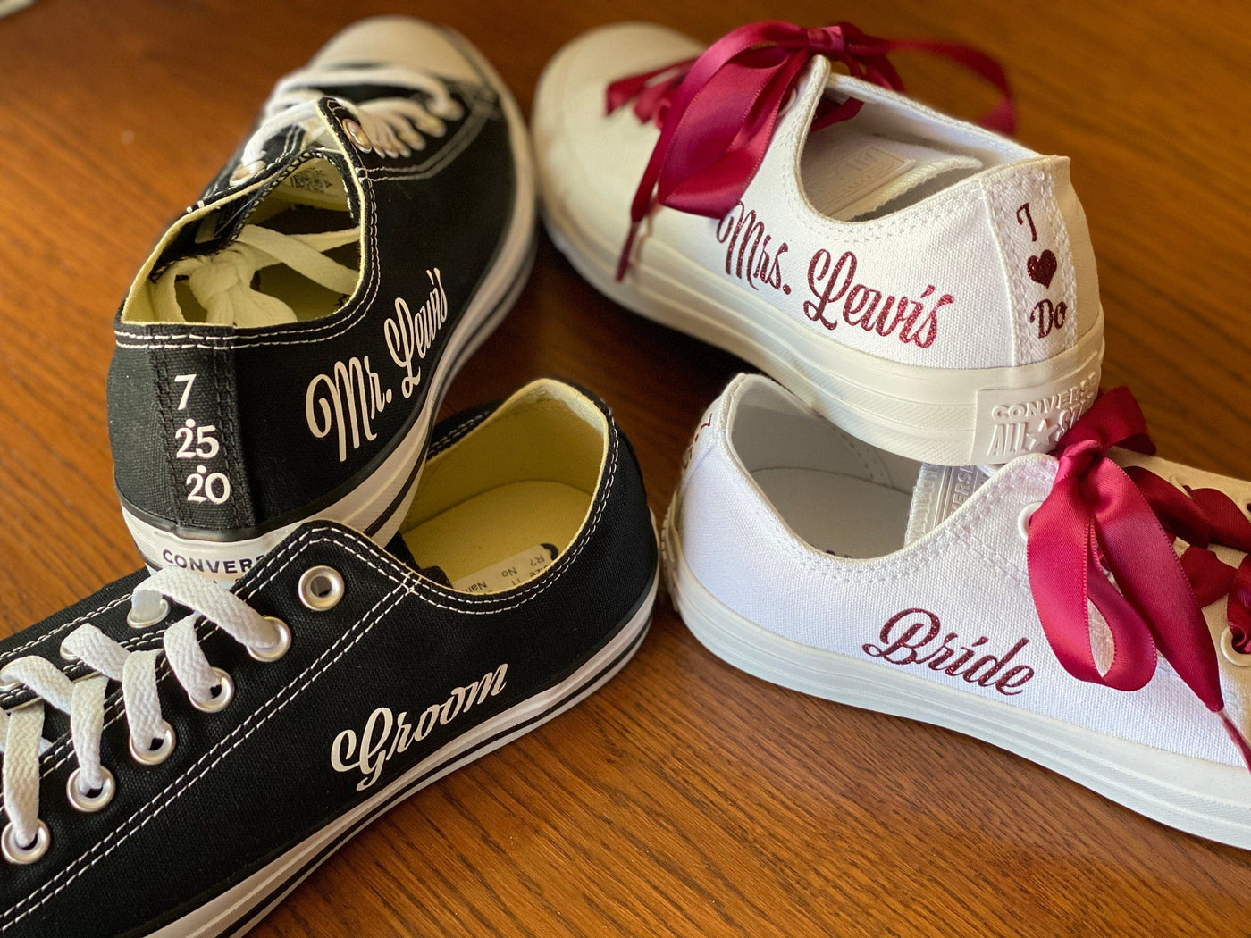 DIY | Do It Yourself | Custom Wedding Iron On Decals for Shoes, Sneakers, Heels and More!