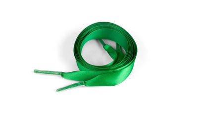 Satin Ribbon 5/8" Premium Quality Shoelaces - 36" Inch Length Emerald