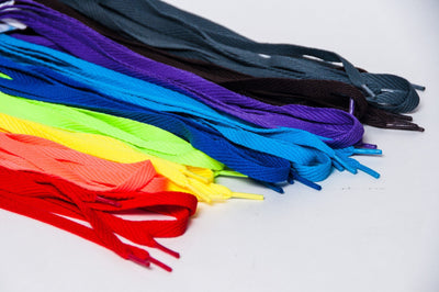 Flat Shoelaces - 45" Multiple Colors Braided Cotton for Low Top Sneakers Overstock