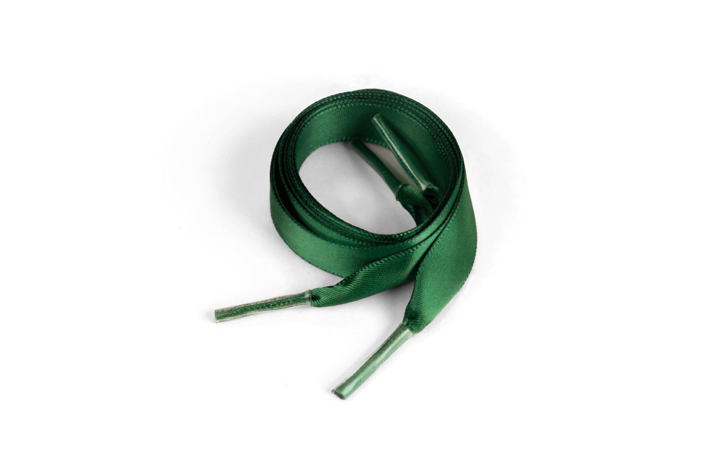 Satin Ribbon 5/8" Premium Quality Shoelaces - 54" Inch Length Forest Green