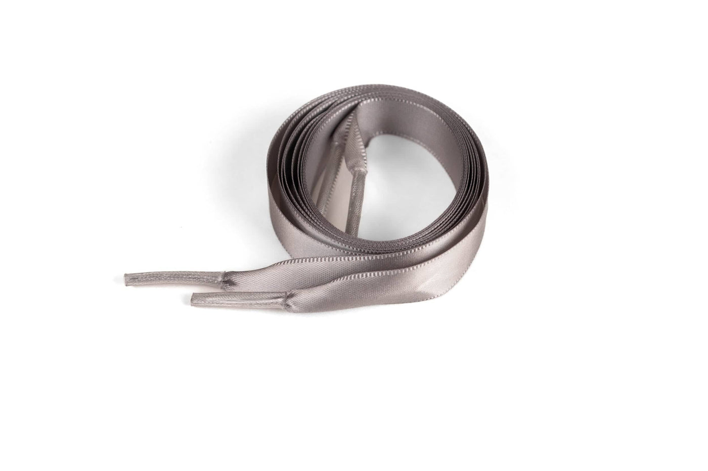 Satin Ribbon 5/8" Premium Quality Shoelaces - 36" Inch Length Gray