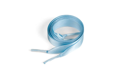 Satin Ribbon 5/8" Premium Quality Shoelaces - 96" Inch Length Lt. Blue