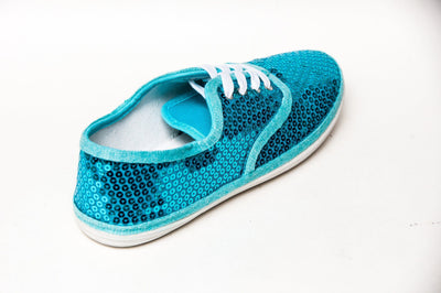 Malibu Blue Sequin Sneakers
