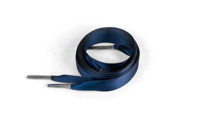 Satin Ribbon 5/8" Premium Quality Shoelaces - 48" Inch Length Navy