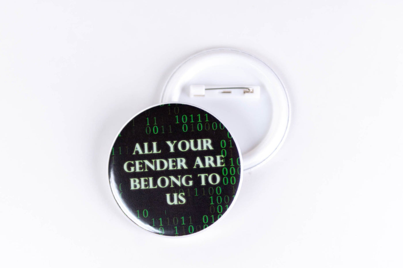 Pinback Buttons LGBT+ Phrase and Pride Flag Pin Back Buttons