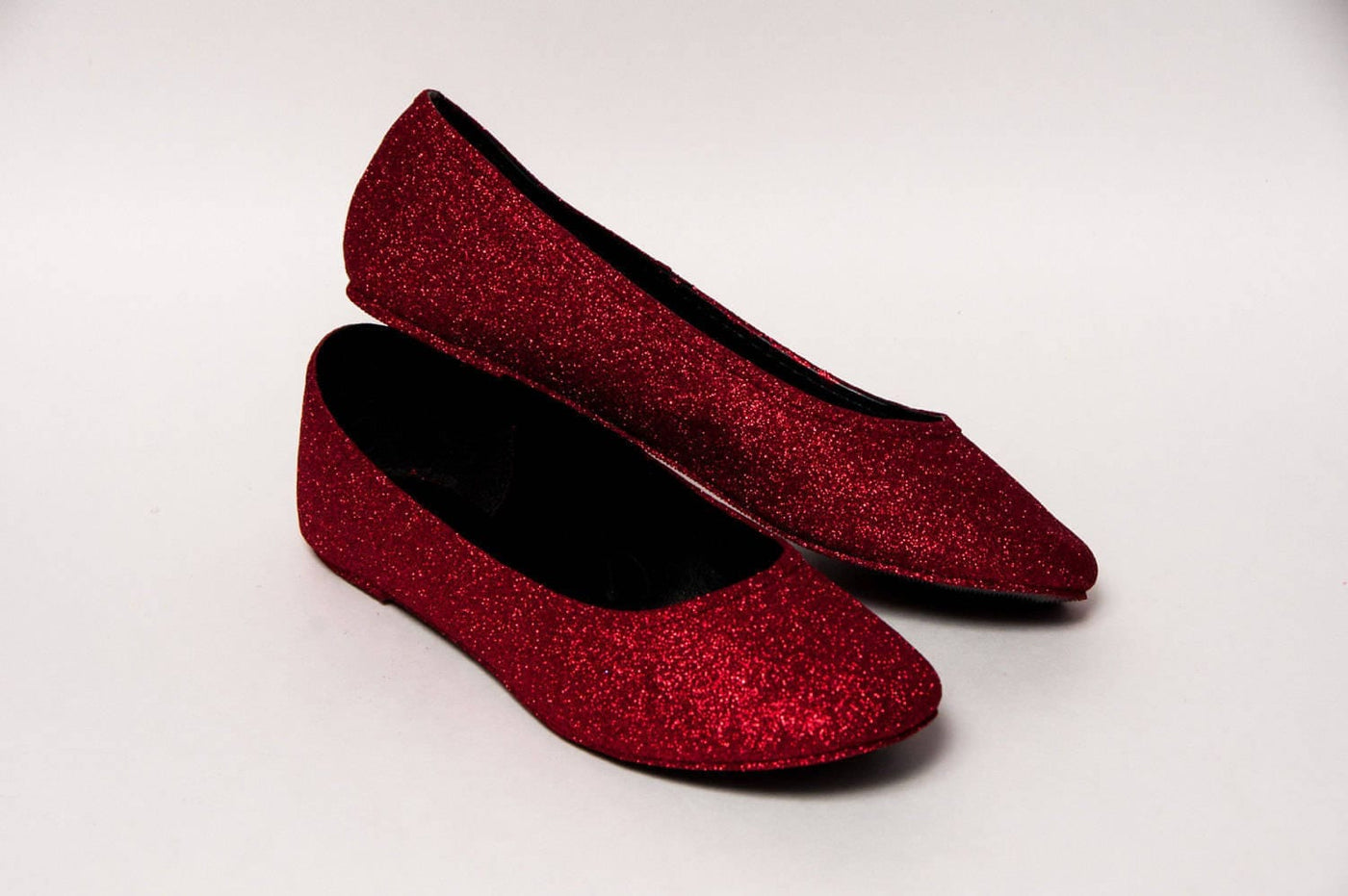 Red Premium Glitter Ballet Flats