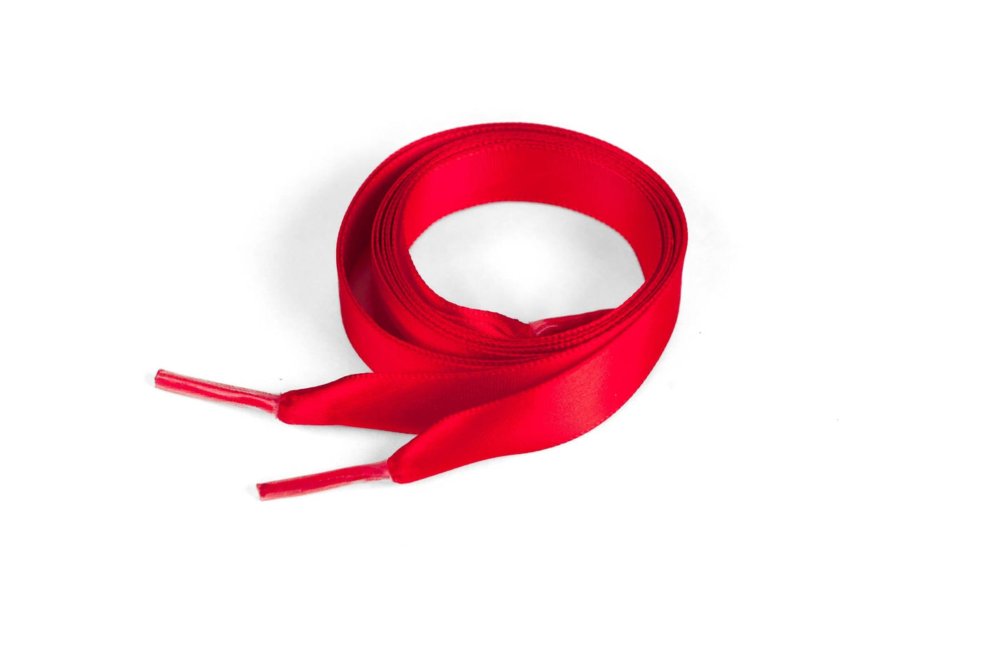 Satin Ribbon 5/8" Premium Quality Shoelaces - 36" Inch Length Red