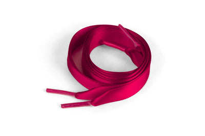 Satin Ribbon 5/8" Premium Quality Shoelaces - 54" Inch Length Scarlet