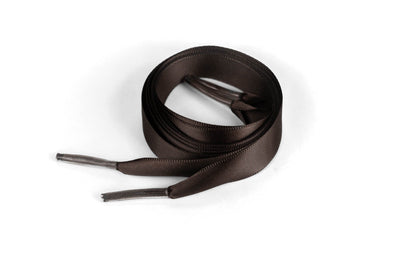 Satin Ribbon 5/8" Premium Quality Shoelaces - 54" Inch Length Seal Brown
