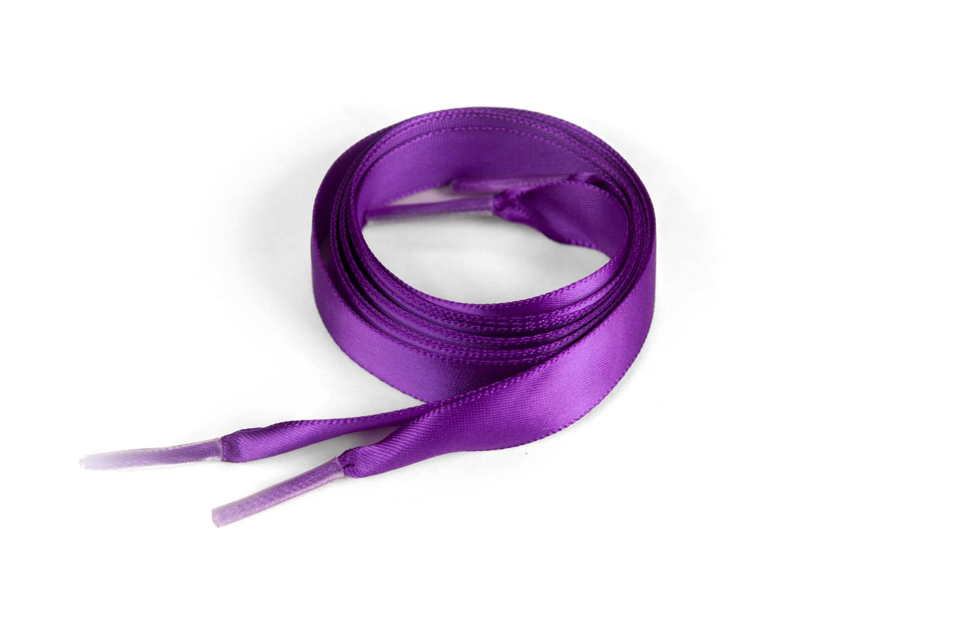 Shoelaces Bridal Custom Text Satin Ribbon 5/8" Premium Quality Shoelaces - 48" & 54" Lengths 48" (Low Tops) / Purple