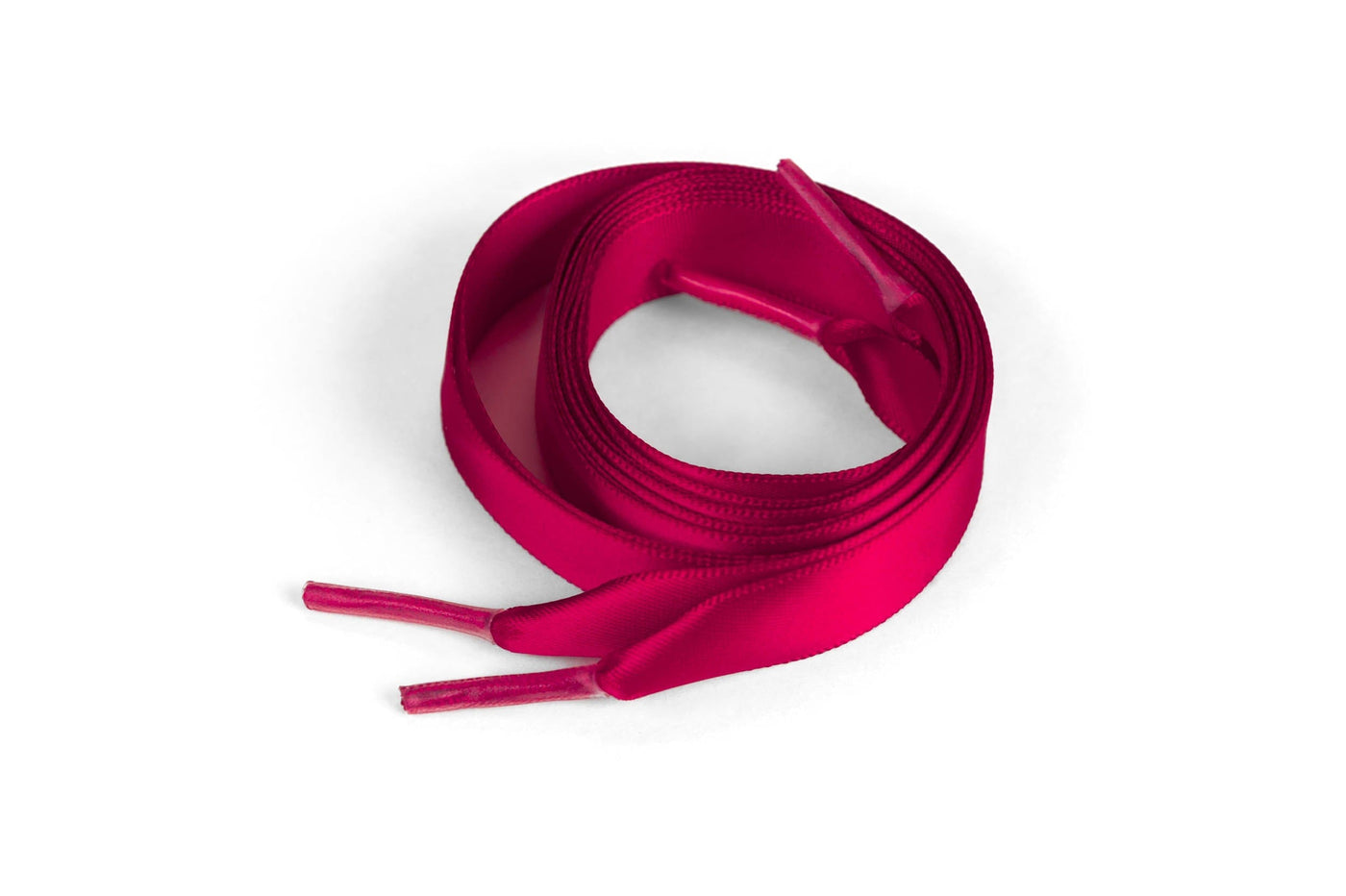 Shoelaces Bridal Custom Text Satin Ribbon 5/8" Premium Quality Shoelaces 48" (Low Tops) / Scarlet