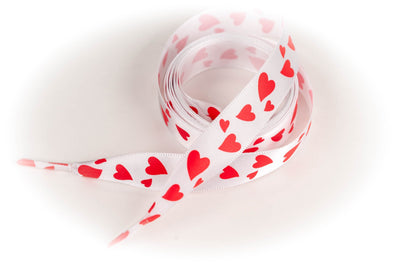 Shoelaces Red Sweetheart Satin Ribbon 5/8" Wide Shoelaces by Princess Pumps