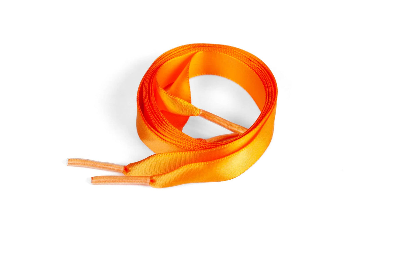Satin Ribbon 5/8" Premium Quality Shoelaces - 36" Inch Length Tangerine