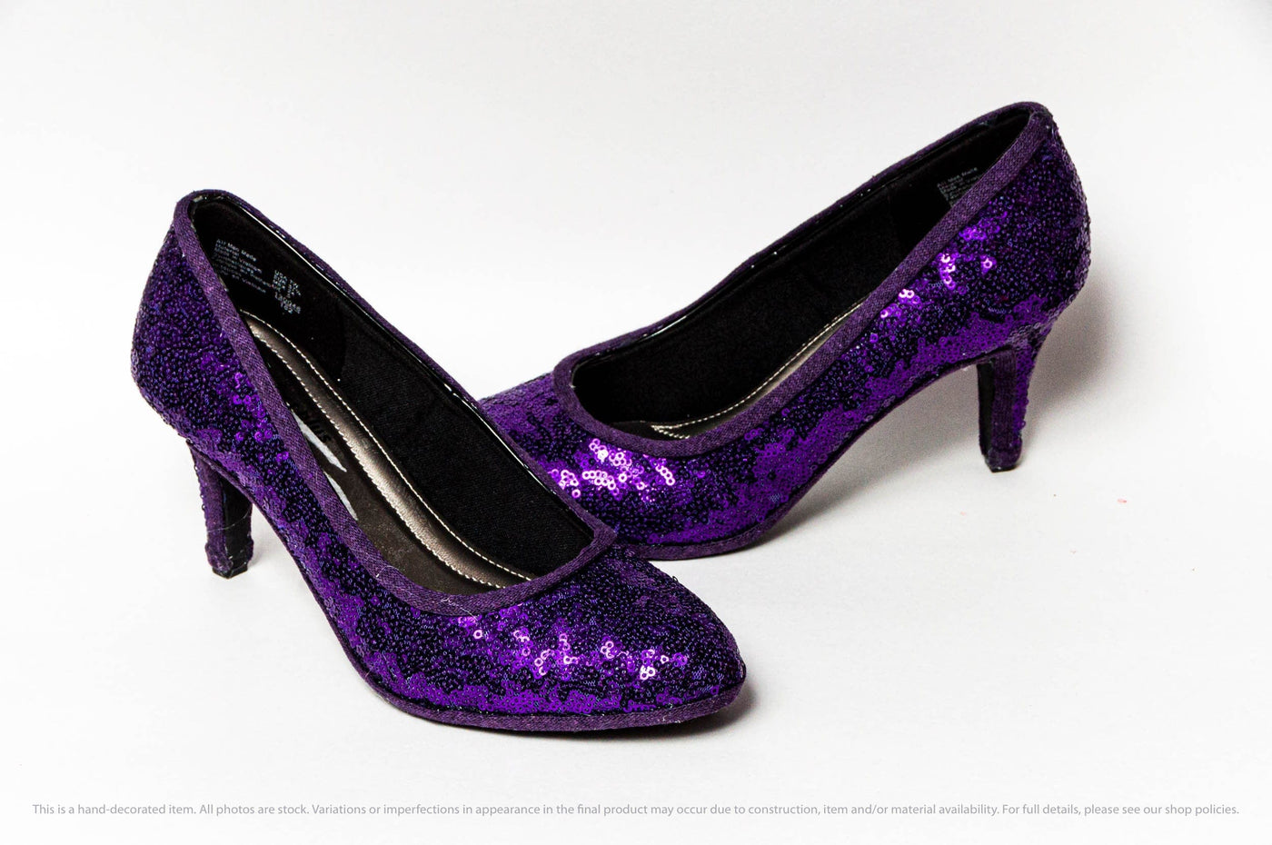 Sequin: Heels Purple Sequin 3" Heels by Princess Pumps