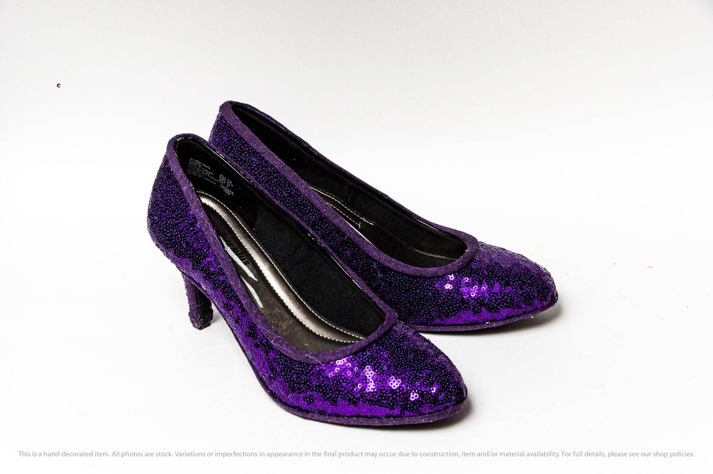 Sequin: Heels Purple Sequin 3" Heels by Princess Pumps